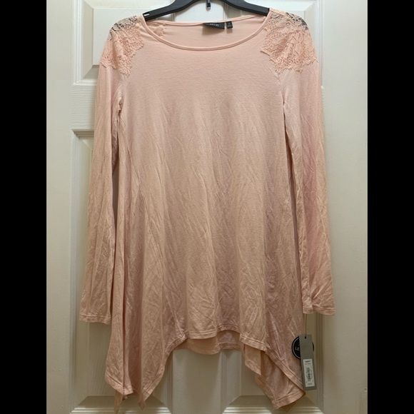 {3/$30} Apt 9 long sleeved pink tunic top - Picture 1 of 6